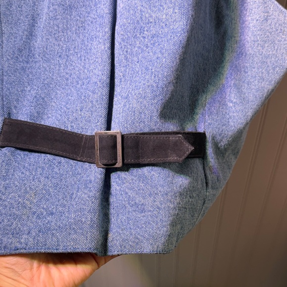 Grizzly Outfitters Denim and Leather Western Vest XL - Picture 5 of 8